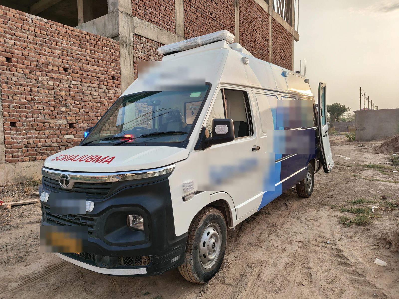 Svastya-built patient transport ambulance, exterior